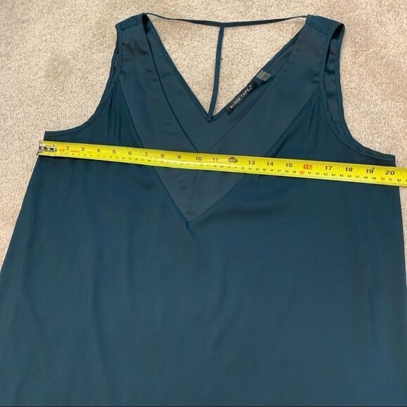 BLACK Tape dark emerald green camisole Sz L - Picture 5 of 6